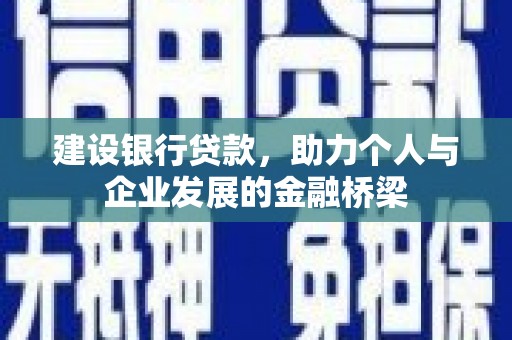 齐河建设银行贷款，助力个人与企业发展的金融桥梁