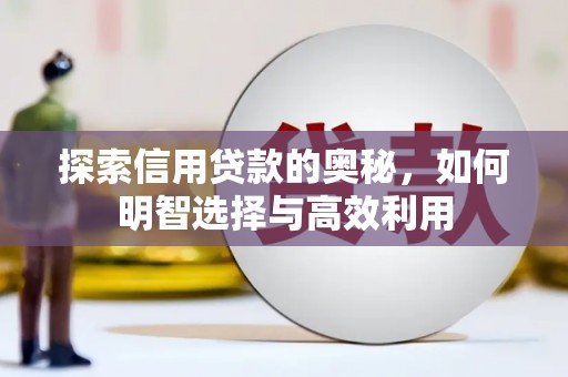 齐河探索信用贷款的奥秘，如何明智选择与高效利用