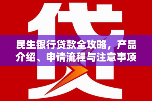 齐河民生银行贷款全攻略，产品介绍、申请流程与注意事项